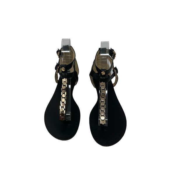 Diba black gold flat Sandals size 6.5 - Picture 12 of 12